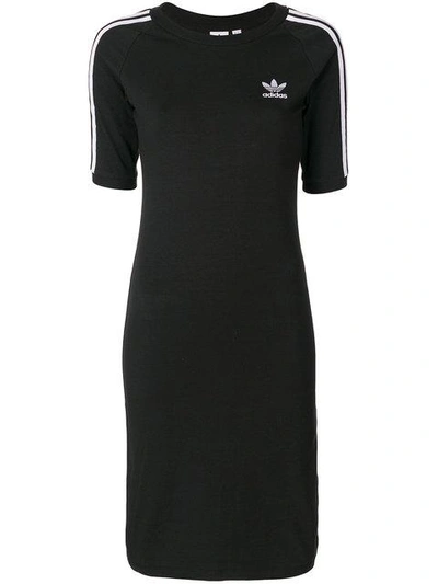 Shop Adidas Originals Adidas  3-stripes Dress - Black