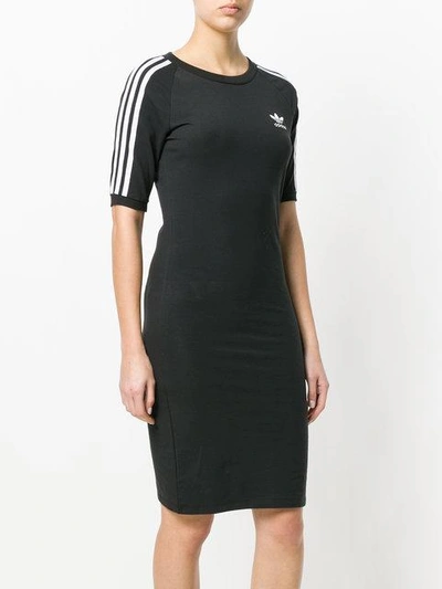 Shop Adidas Originals Adidas  3-stripes Dress - Black