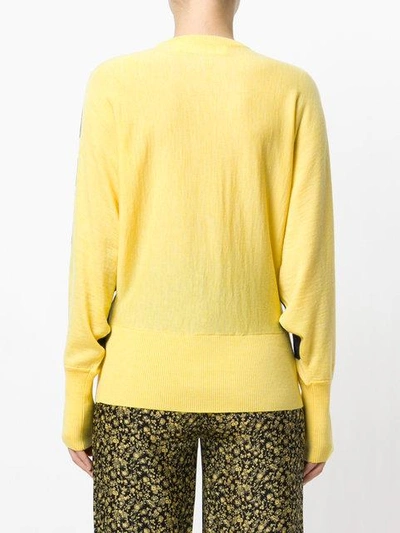 Shop Victoria Victoria Beckham Striped Knit Jumper - Yellow In Yellow & Orange