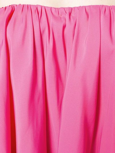 Shop Calvin Klein 205w39nyc Bardot Ruffled Dress In Pink