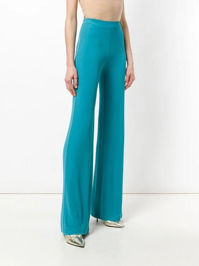 Shop Plein Sud Flared Trousers - Blue
