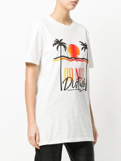 Shop Chiara Ferragni Palm Beach T In White