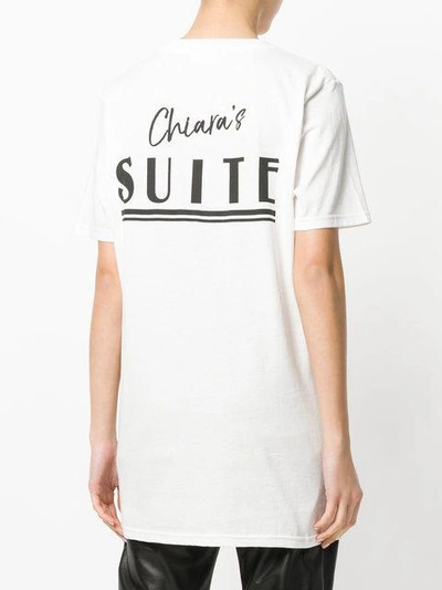 Shop Chiara Ferragni Palm Beach T In White