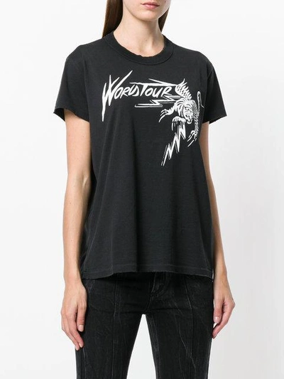 Shop Givenchy World Tour Printed T-shirt - Black