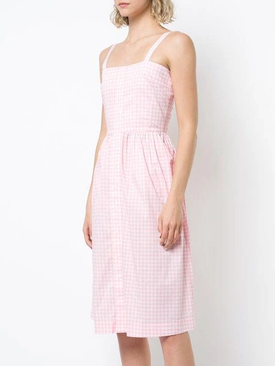 Shop Harley Viera-newton Flared Midi Dress In Pink