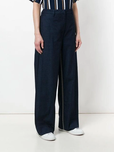 Shop Cedric Charlier Wide-leg Jeans In 0290