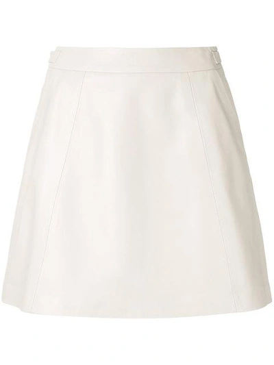 Shop Loveless A-line Mini Skirt - Neutrals