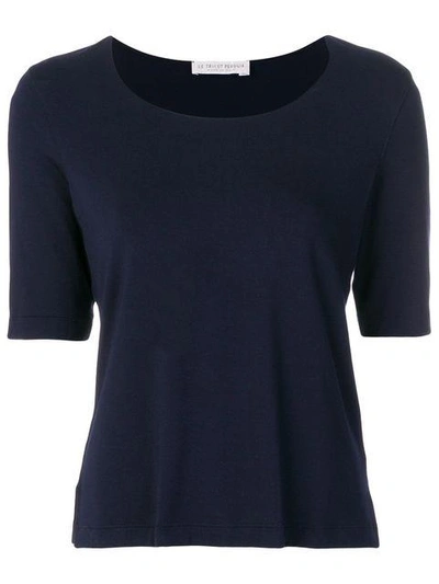 Shop Le Tricot Perugia Basic T-shirt - Blue
