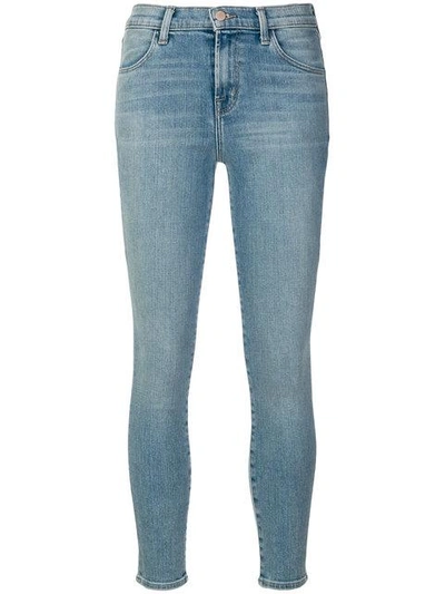 Shop J Brand Alana High Rise Cropped Jeans - Blue