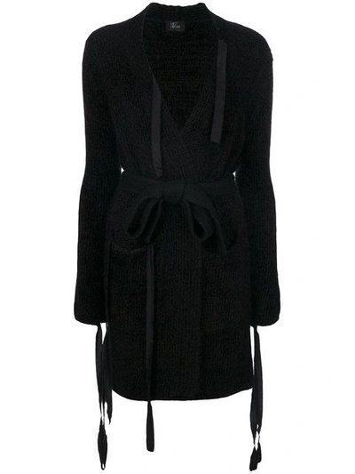 Shop Lost & Found Ria Dunn Knitted Long Cardigan - Black