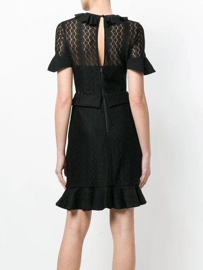 Shop Three Floor Alexa Ruffle-trimmed Dress In Black