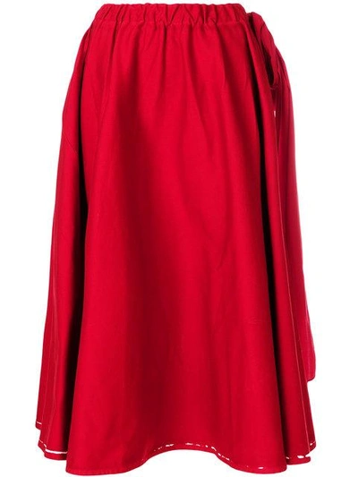 Shop Prada Drawstring A-line Skirt