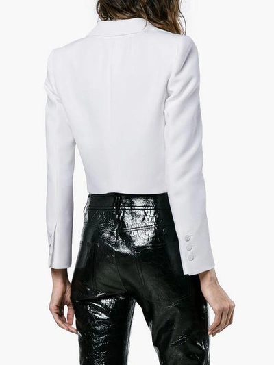 Shop Philosophy Di Lorenzo Serafini Cropped Tux Jacket In White