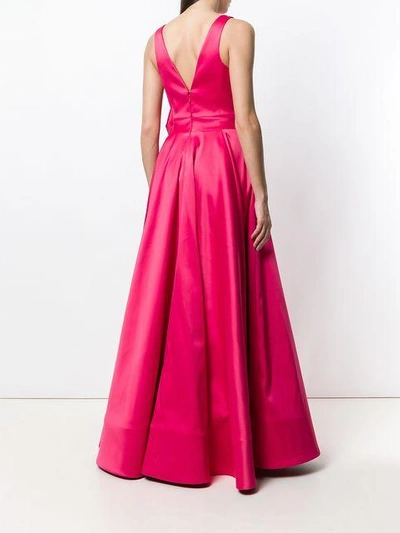 Shop Viktor & Rolf Soir Bonbon Bow Gown In Pink