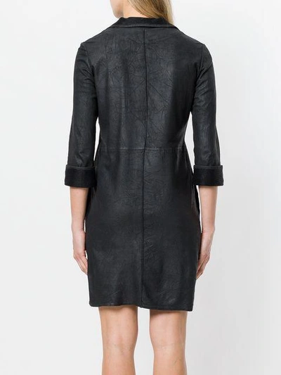 Shop Vanderwilt Three-quarter Sleeves Dress In Black