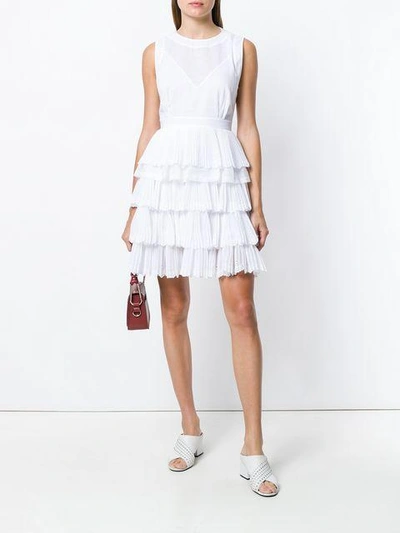 Shop N°21 Ruffle Tiered Dress In White