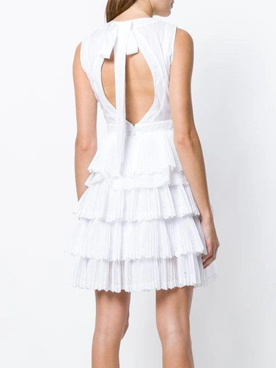 Shop N°21 Ruffle Tiered Dress In White