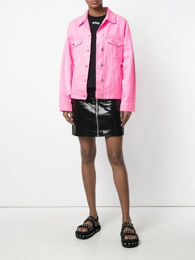 Shop Msgm Rear Logo Jacket