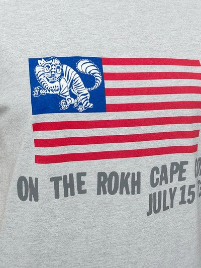Shop Rokh Usa Flag T-shirt - Grey