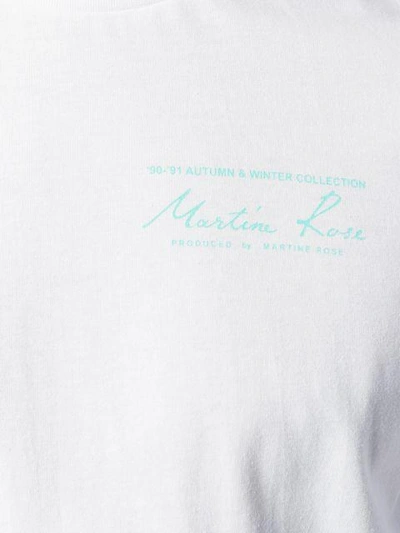 Shop Martine Rose Logo Patch T-shirt - White