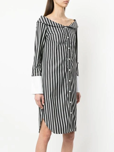 Monographie Classic Off Shoulder Dress In Black