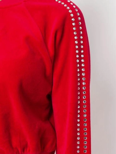 Shop Juicy Couture Swarovski Embellished Velour Crop Jacket
