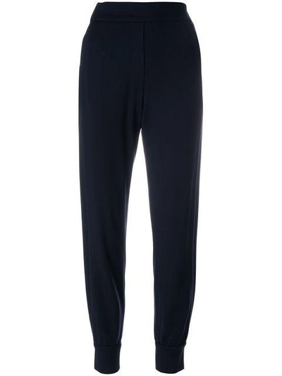 Shop Dorothee Schumacher Tailored Track Pants In Blue