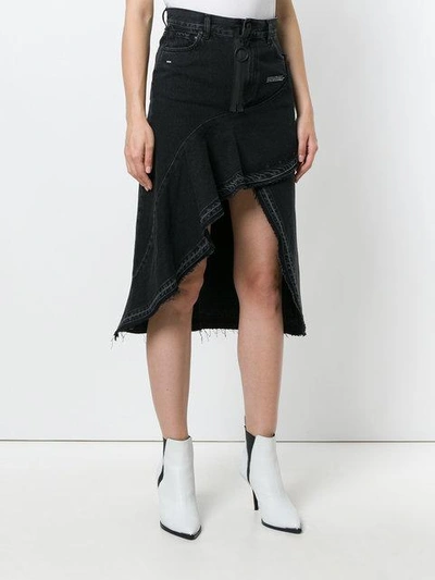 Shop Off-white Asymmetrical Skirt - Black