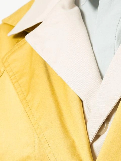 Shop Nehera Cay Garbadine Coat In Yellow