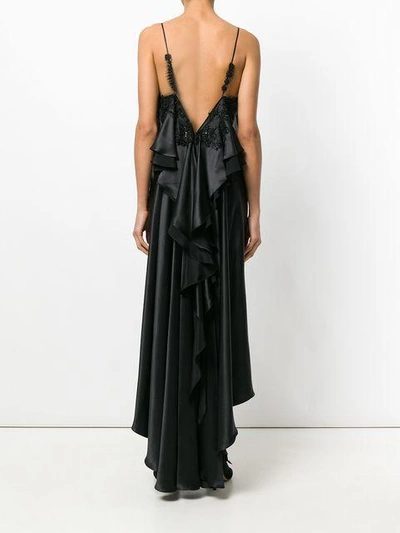 Shop Almaz Ruffled Asymmetric Dress - Black