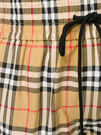 Shop Burberry Vintage Check Shorts In Multicolour