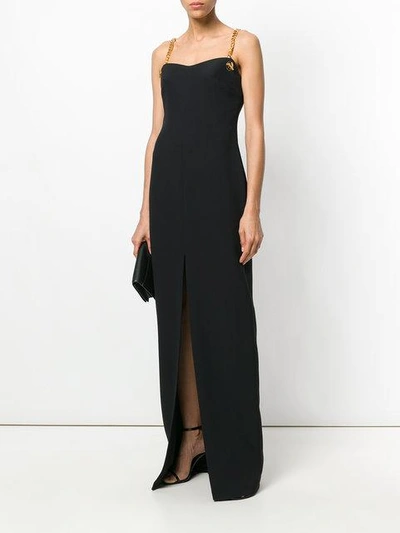 Shop Tom Ford Chain Straps Gown - Black