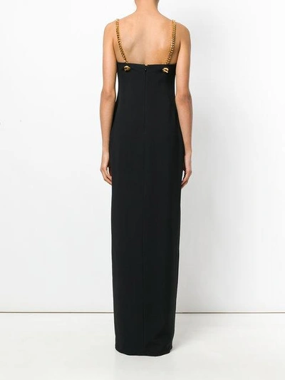 Shop Tom Ford Chain Straps Gown - Black