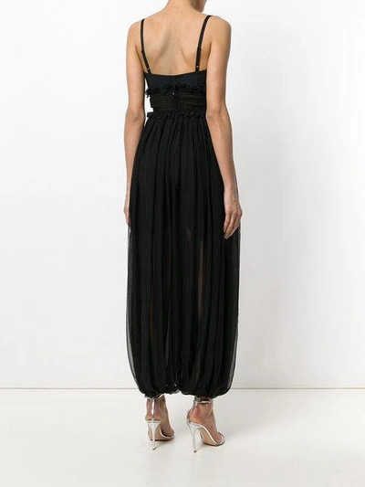 Shop Dolce & Gabbana Fitted Bodice Jumpsuit - Black
