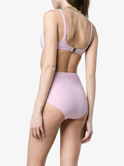Shop Araks Quinn Bikini Top And Mallory Hipster Set In Pink