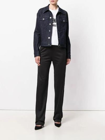 Givenchy Logo Trim Track Pants In Black