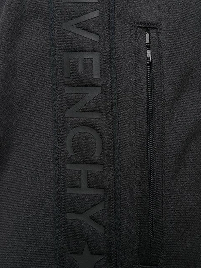 Shop Givenchy Logo Trim Track Pants In Black