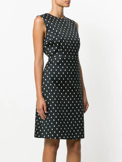 Shop Giambattista Valli Polka Dot Print Dress - Blue