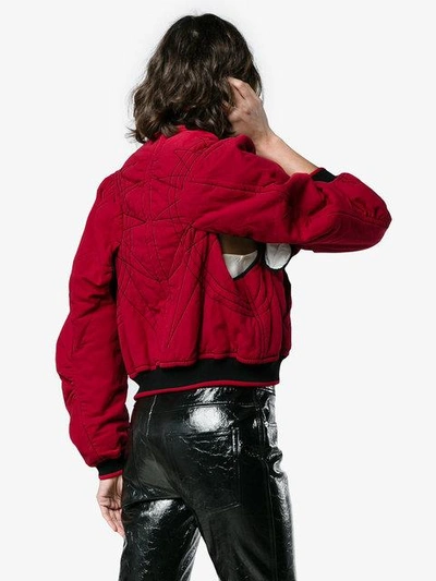 quilted cotton bomber jacket