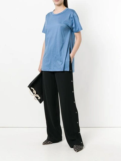 Shop Erika Cavallini Loose Fit T-shirt - Blue