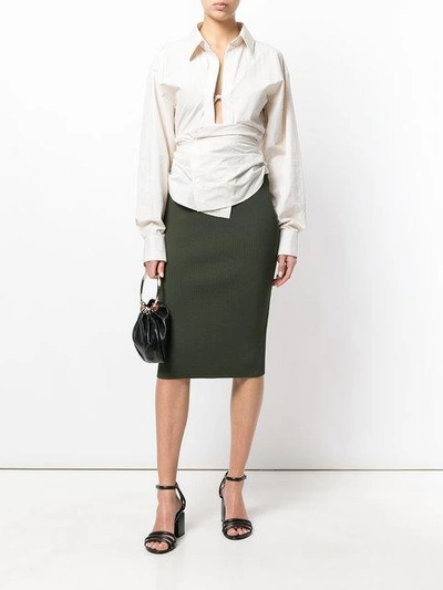 Shop Jacquemus Overlap Waist Shirt