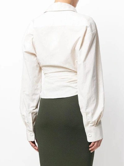 Shop Jacquemus Overlap Waist Shirt