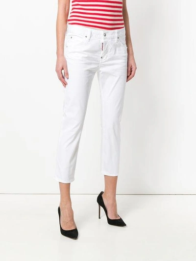 Shop Dsquared2 Cool Girl Cropped Jeans - White