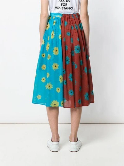 Shop Neul Floral Print Skirt In Multicolour
