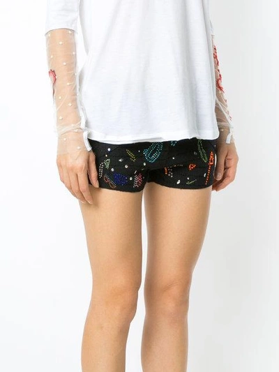 Shop Andrea Bogosian Embellished Shorts