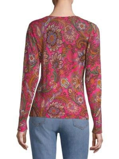 Shop Etro Paisley-print Top In Pink