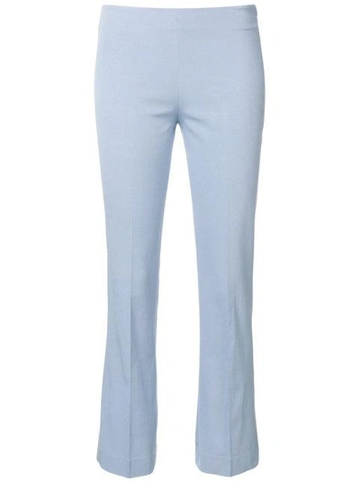 Shop Même Classic Cropped Trousers In Blue