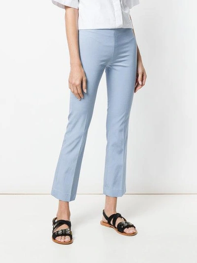 Shop Même Classic Cropped Trousers In Blue