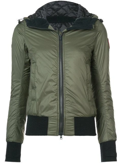 Shop Canada Goose Hooded Zipped Jacket