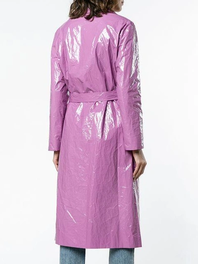 Shop Sies Marjan Bessie Fitted Trench Coat In Bbms Purple